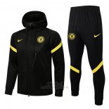 Chandal con Capucha del Chelsea 2021-2022 Negro