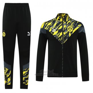 Chandal de Chaqueta del Borussia Dortmund 2021 Negro