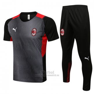 Chandal del AC Milan Manga Corta 2021-2022 Gris