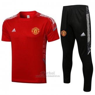 Chandal del Manchester United Manga Corta 2021-2021 Rojo