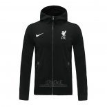 Chaqueta con Capucha del Liverpool 2020-2021 Negro