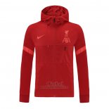 Chaqueta con Capucha del Liverpool 2021-2022 Rojo