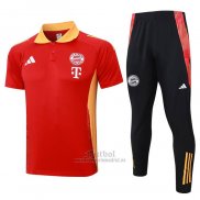 Conjunto Polo del Bayern Munich 2024-2025 Rojo