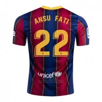 Camiseta Barcelona Jugador Ansu Fati Primera 2020-2021