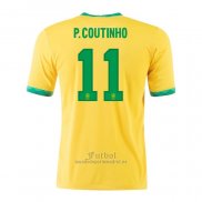 Camiseta Brasil Jugador P.Coutinho Primera 2020-2021