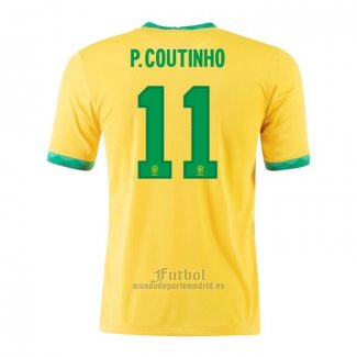 Camiseta Brasil Jugador P.Coutinho Primera 2020-2021