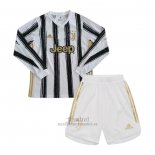 Camiseta Juventus Primera Manga Larga Nino 2020-2021