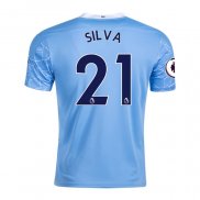 Camiseta Manchester City Jugador Silva Primera 2020-2021