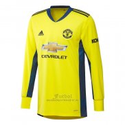 Camiseta Manchester United Portero Segunda Manga Larga 2020-2021