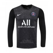 Camiseta Paris Saint-Germain Portero Manga Larga 2020-2021 Negro