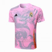 Camiseta de Entrenamiento Real Madrid Dragon 2024-2025 Rosa