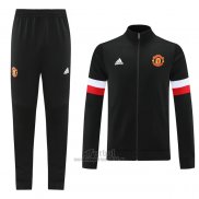 Chandal de Chaqueta del Manchester United 2021-2022 Negro