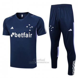 Chandal del Cruzeiro Manga Corta 2023-2024 Azul