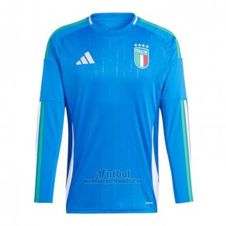 Camiseta Italia Primera Manga Larga 2024-2025