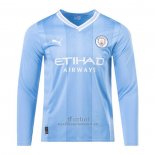 Camiseta Manchester City Primera Manga Larga 2023-2024