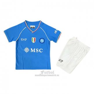 Camiseta Napoli Primera Nino 2023-2024