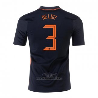 Camiseta Paises Bajos Jugador De Ligt Segunda 2020-2021