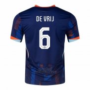 Camiseta Paises Bajos Jugador De Vrij Segunda 2024