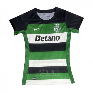 Camiseta Sporting Primera Mujer 2024-2025