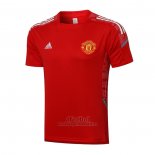 Camiseta de Entrenamiento Manchester United 2021-2021 Rojo