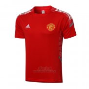 Camiseta de Entrenamiento Manchester United 2021-2021 Rojo