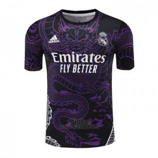 Camiseta de Entrenamiento Real Madrid Dragon 2024-2025 Purpura