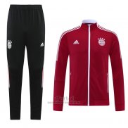 Chandal de Chaqueta del Bayern Munich 2021-2022 Rojo