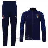 Chandal de Chaqueta del Italia 2020 Azul Oscuro