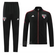 Chandal de Chaqueta del Sao Paulo 2021-2022 Negro