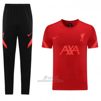 Chandal del Liverpool Manga Corta 2021 Rojo