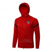 Chaqueta con Capucha del Atletico Madrid 2021-2021 Rojo