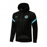 Chaqueta con Capucha del Inter Milan 2021-2022 Negro