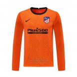 Camiseta Atletico Madrid Portero Manga Larga 2020-2021 Naranja