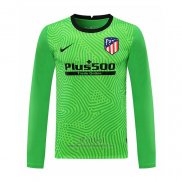 Camiseta Atletico Madrid Portero Manga Larga 2020-2021 Verde