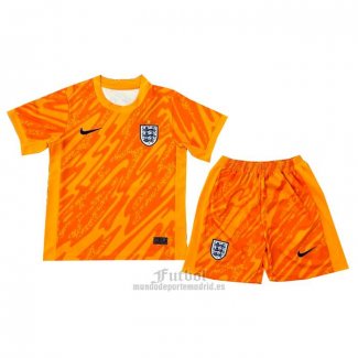 Camiseta Inglaterra Portero Nino 2024 Naranja