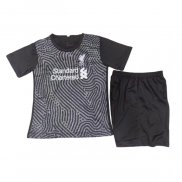 Camiseta Liverpool Portero Nino 2020-2021 Negro