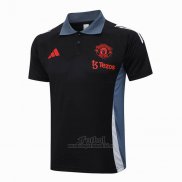 Camiseta Polo del Manchester United 2024-2025 Negro