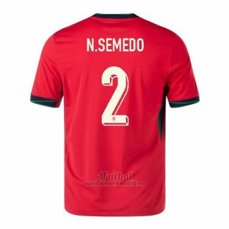 Camiseta Portugal Jugador N.Mendes Segunda 2024