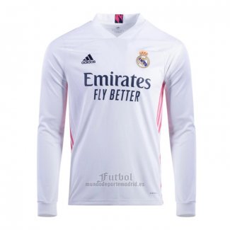 Camiseta Real Madrid Primera Manga Larga 2020-2021