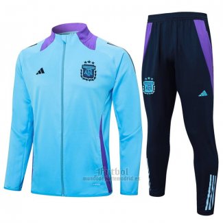 Chandal de Chaqueta del Argentina 2024-2025 Azul Claro