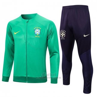 Chandal de Chaqueta del Brasil 2023-2024 Verde