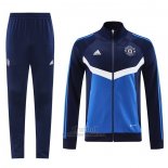 Chandal de Chaqueta del Manchester United 2024-2025 Azul