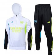 Chandal de Sudadera del Arsenal 2023-2024 Blanco