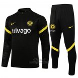 Chandal de Sudadera del Chelsea 2021-2022 Negro