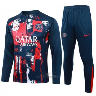 Chandal de Sudadera del Paris Saint-Germain Nino 2024-2025 Azul