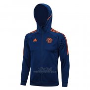 Chaqueta con Capucha del Manchester United 2023-2024 Azul