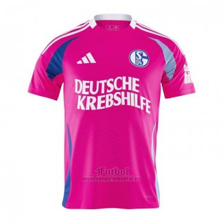 Camiseta Schalke 04 Portero Pink October 2024-2025 Tailandia