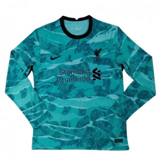 Camiseta Liverpool Segunda Manga Larga 2020-2021