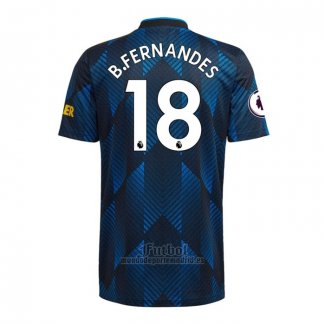 Camiseta Manchester United Jugador B.Fernandes Tercera 2021-2022