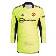 Camiseta Manchester United Portero Primera Manga Larga 2021-2022